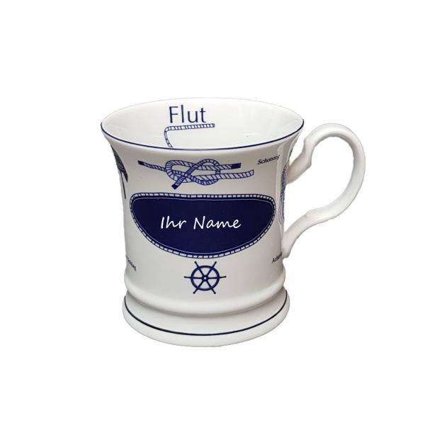 Gravurbecher Porzellanbecher-Knotenbecher gerade